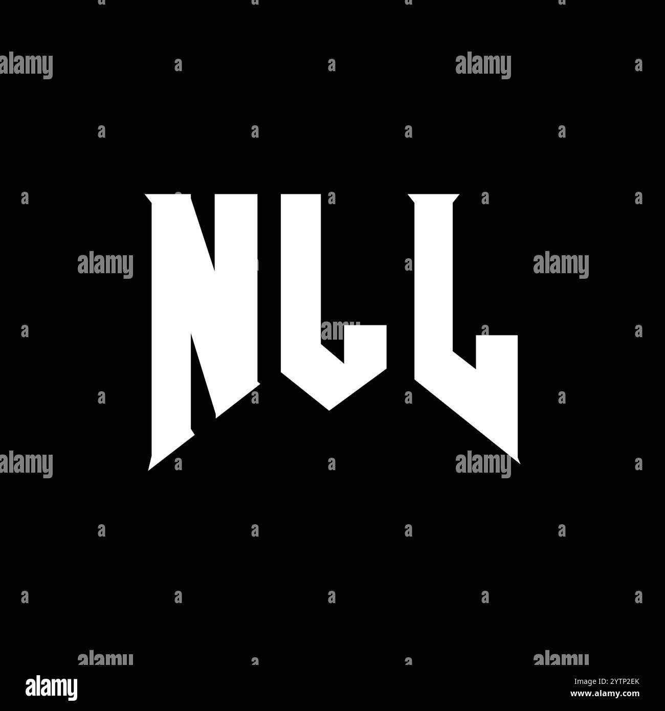 Conception de logo de lettre NLL pour la société de technologie. NLL logo design combinaison de couleurs noir et blanc. Logo NLL, vecteur NLL, conception NLL, icône NLL, NLL alph Illustration de Vecteur