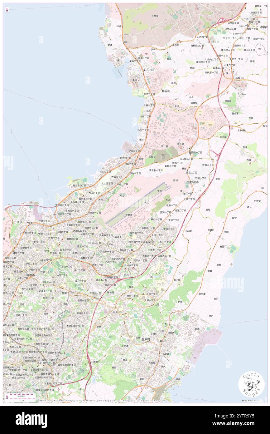 Marine corps Air Station Futenma, Ginowan Shi, JP, Japon, Okinawa, n 26 16' 27'', N 127 45' 23'', carte, Cartascapes carte publiée en 2024. Explorez Cartascapes, une carte qui révèle la diversité des paysages, des cultures et des écosystèmes de la Terre. Voyage à travers le temps et l'espace, découvrir l'interconnexion du passé, du présent et de l'avenir de notre planète. Banque D'Images