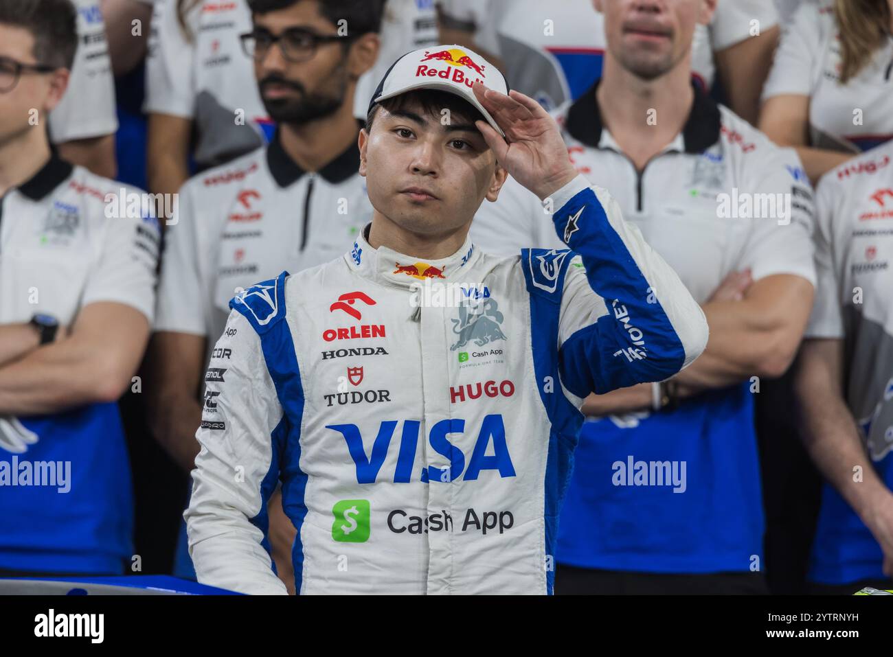 Circuit de Yas Marina, Abu Dhabi, Émirats arabes Unis 6 décembre 2024 ; Ayumu Iwasa du Japon et pilote junior Redbull lors du GP de formule 1 d'Abu Dhabi (photo de Jay Hirano/AFLO) Banque D'Images
