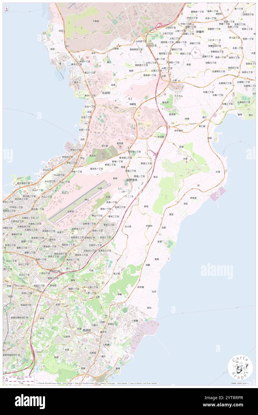 Uehara, Ginowan Shi, JP, Japon, Okinawa, n 26 16' 34'', N 127 46' 38'', carte, Cartascapes carte publiée en 2024. Explorez Cartascapes, une carte qui révèle la diversité des paysages, des cultures et des écosystèmes de la Terre. Voyage à travers le temps et l'espace, découvrir l'interconnexion du passé, du présent et de l'avenir de notre planète. Banque D'Images