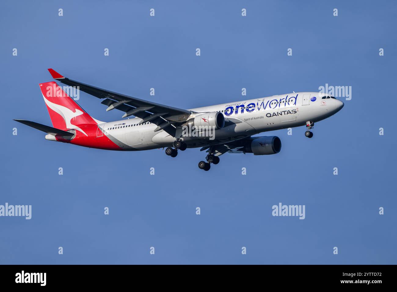 Qantas Airlines Airbus A330 arrivée Banque D'Images