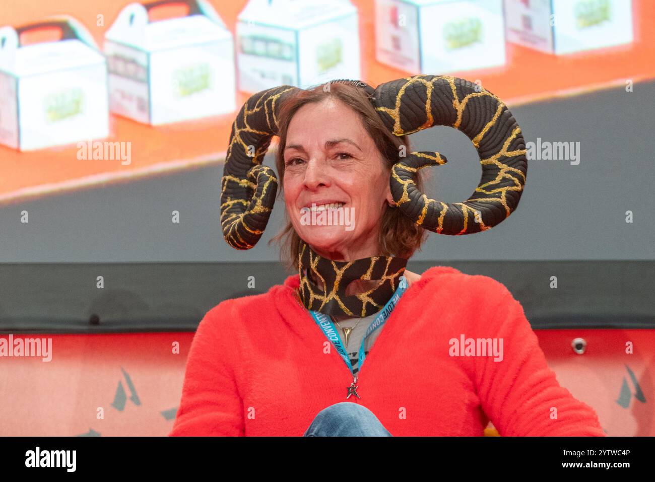 DORTMUND, Allemagne. 7 décembre 2024. Bettina Weiß (*1966, actrice et doubleuse allemande) à la German film and Comic Con, une convention de fans de deux jours crédit : Markus Wissmann/Alamy Live News Banque D'Images