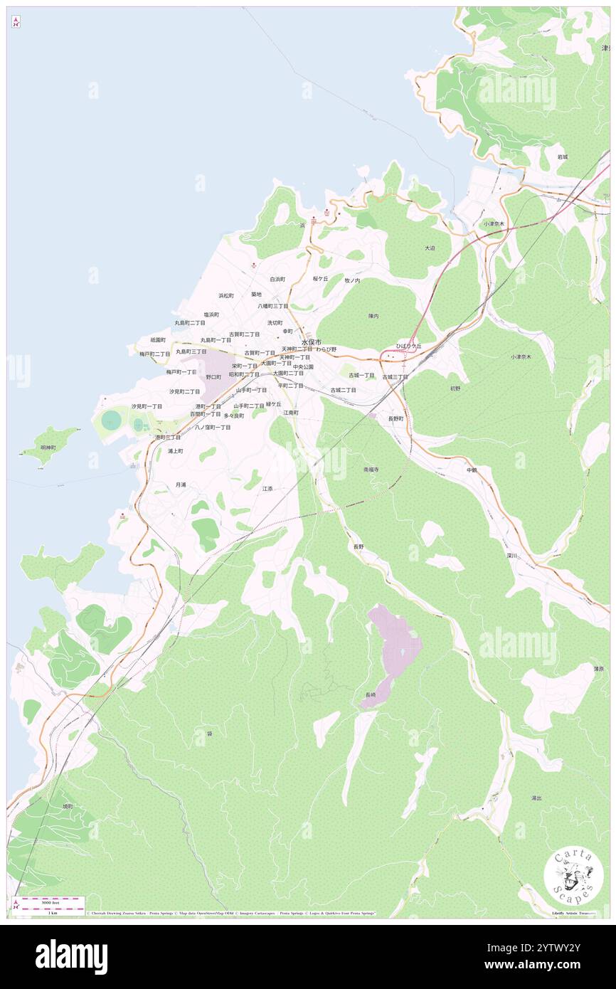 Uchiyama, Minamata Shi, JP, Japon, Kumamoto, n 32 11' 42'', N 130 24' 29'', carte, Cartascapes carte publiée en 2024. Explorez Cartascapes, une carte qui révèle la diversité des paysages, des cultures et des écosystèmes de la Terre. Voyage à travers le temps et l'espace, découvrir l'interconnexion du passé, du présent et de l'avenir de notre planète. Banque D'Images