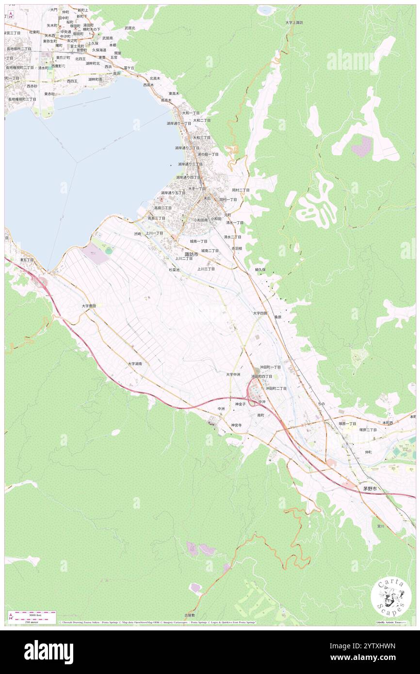 Fukushima, Suwa Shi, JP, Japon, Nagano, n 36 1' 11'', N 138 7' 7'', carte, Cartascapes carte publiée en 2024. Explorez Cartascapes, une carte qui révèle la diversité des paysages, des cultures et des écosystèmes de la Terre. Voyage à travers le temps et l'espace, découvrir l'interconnexion du passé, du présent et de l'avenir de notre planète. Banque D'Images