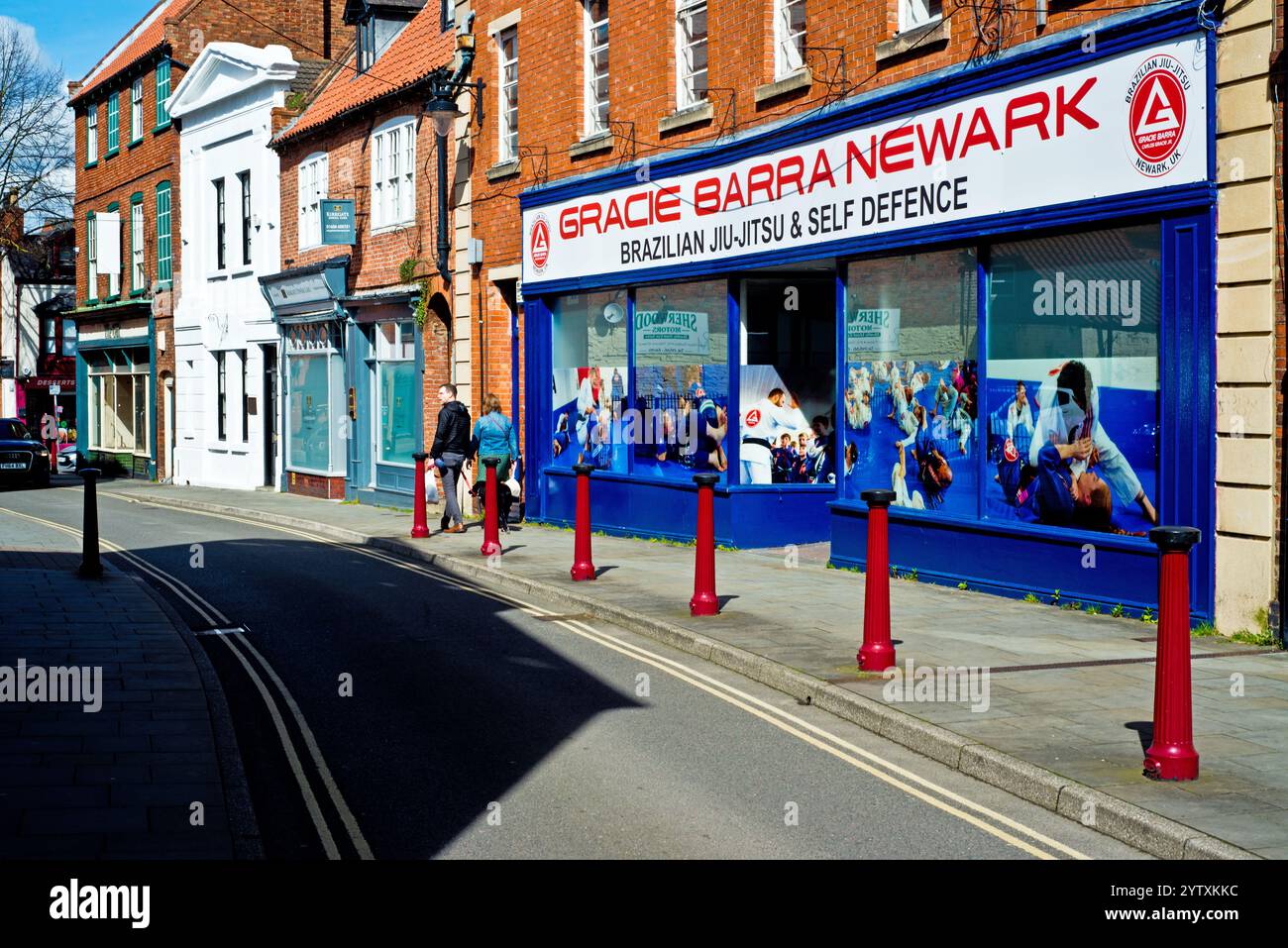 Jiu Jitsu brésilien, Newark on Trent, Nottinghamshire, Angleterre Banque D'Images