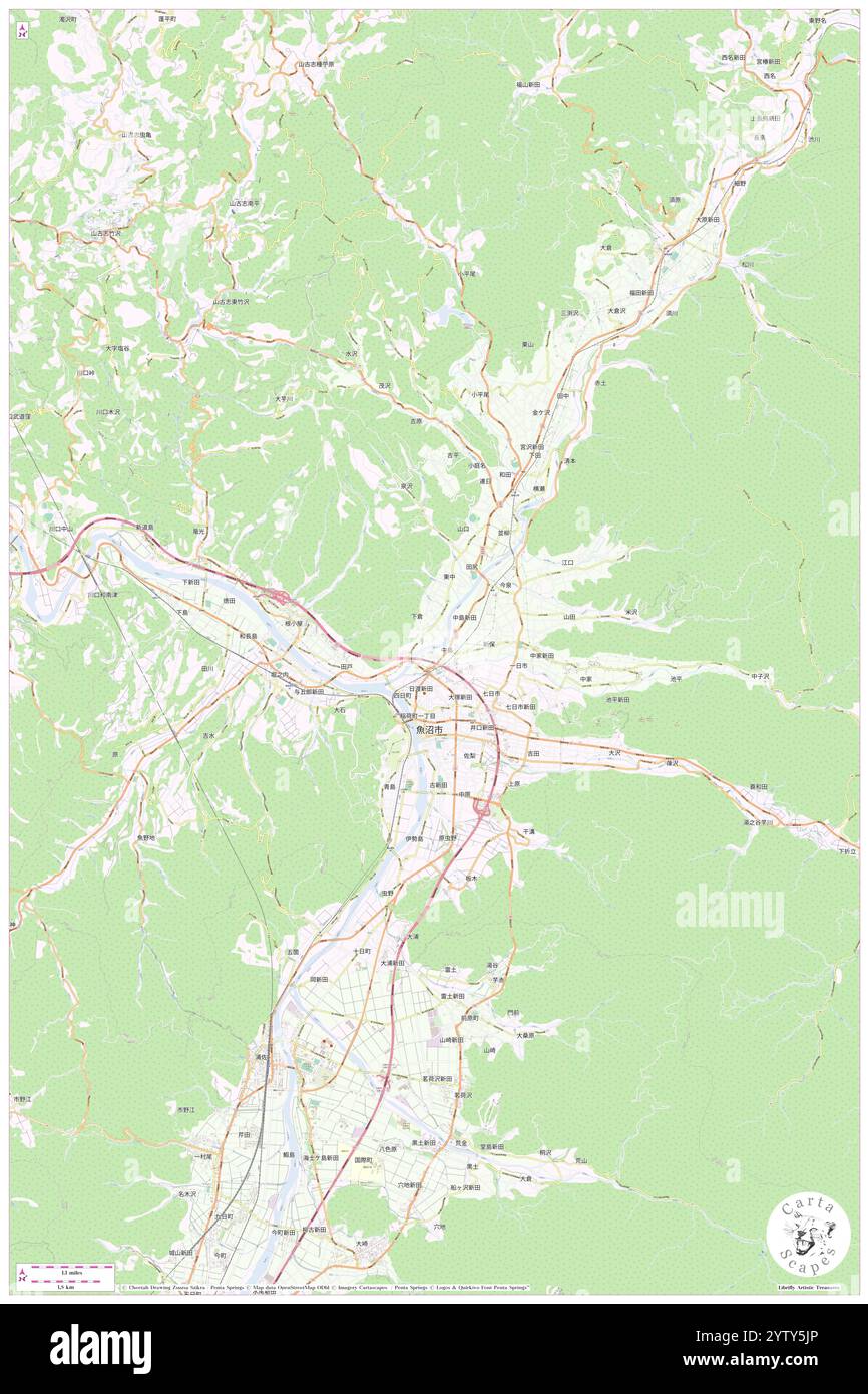 Uonuma, Uonuma Shi, JP, Japon, Niigata, n 37 14' 41'', N 138 57' 44'', carte, Cartascapes carte publiée en 2024. Explorez Cartascapes, une carte qui révèle la diversité des paysages, des cultures et des écosystèmes de la Terre. Voyage à travers le temps et l'espace, découvrir l'interconnexion du passé, du présent et de l'avenir de notre planète. Banque D'Images