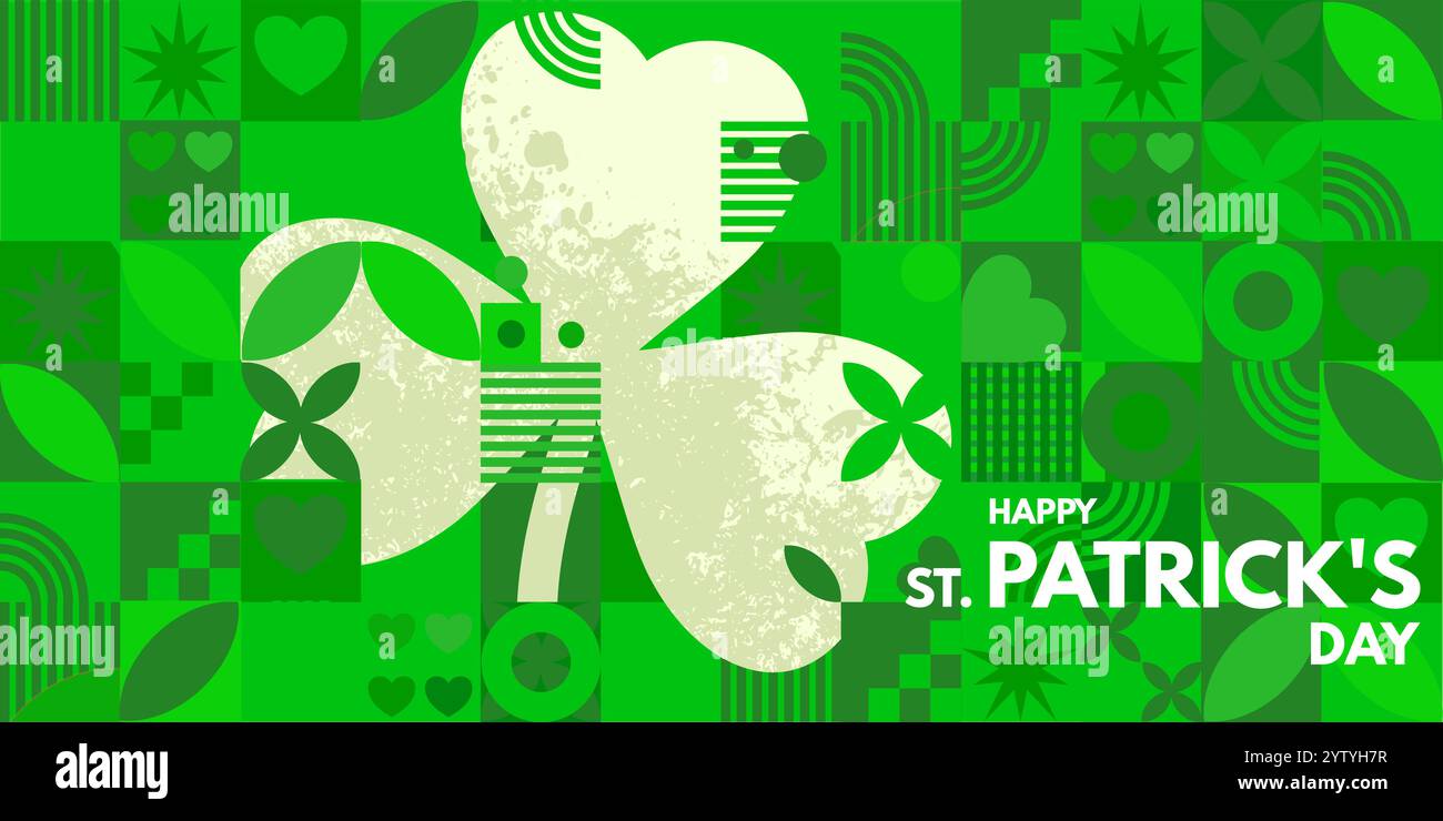 Bonne journée de Saint Patricks - bannière Illustration de Vecteur