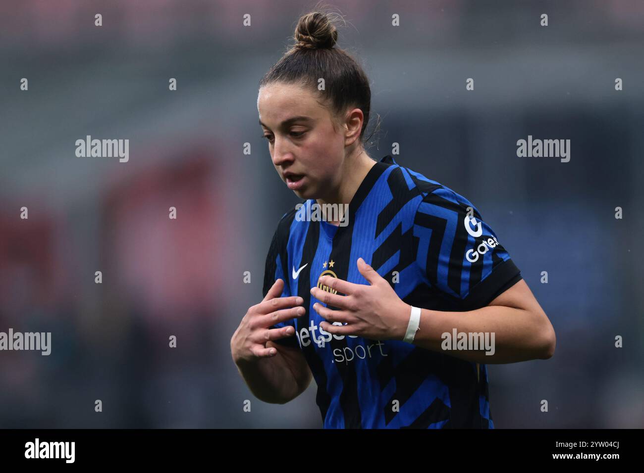 Milan, Italie. 8 décembre 2024. Chiara Robustellini du FC Internazionale lors du match de Serie A Femminile au Stadio Giuseppe Meazza, Milan. Le crédit photo devrait se lire : Jonathan Moscrop/Sportimage crédit : Sportimage Ltd/Alamy Live News Banque D'Images