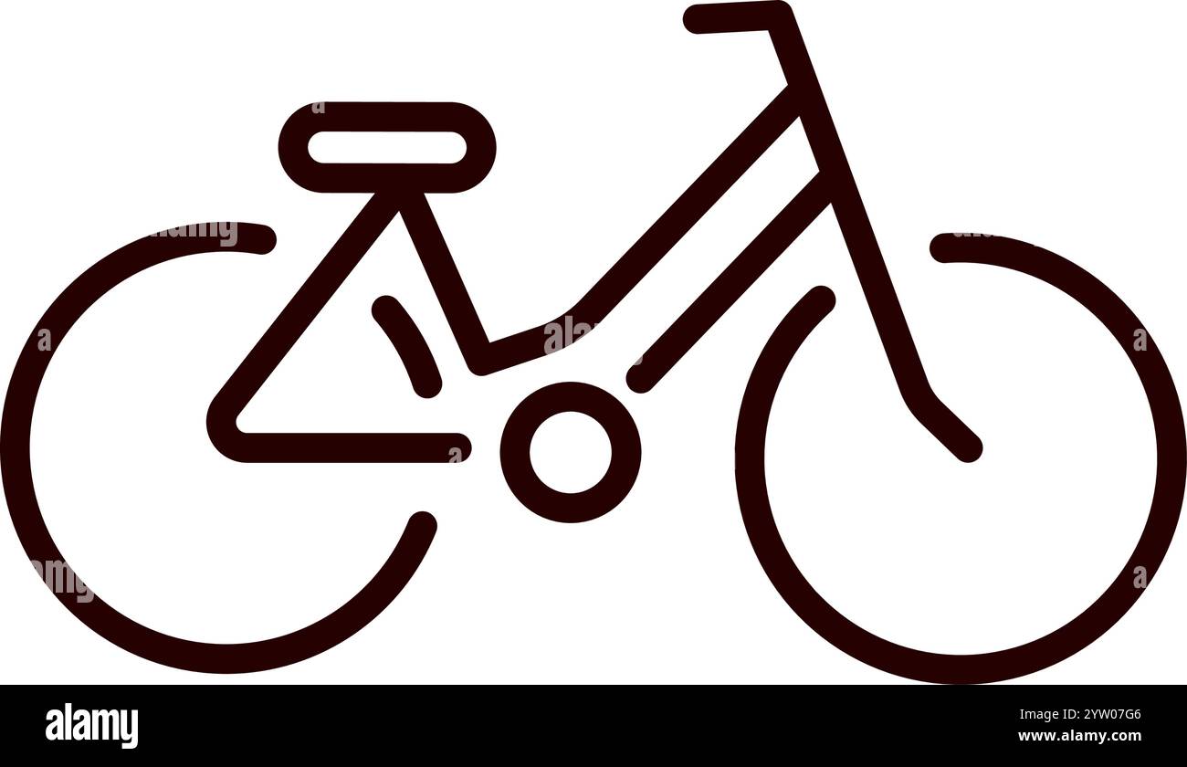 icône de vélo, icône de vecteur de vélo Illustration de Vecteur