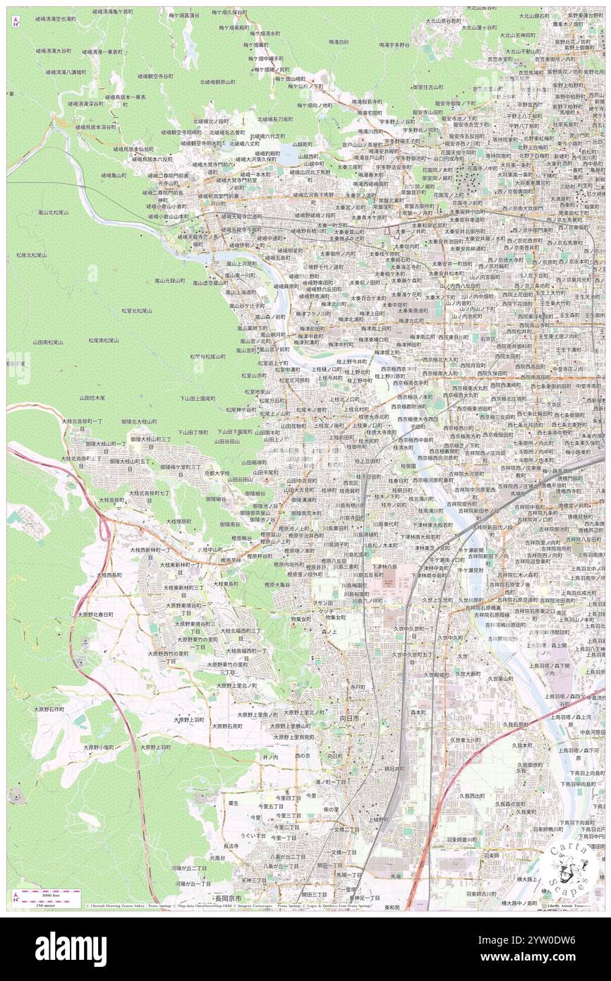 Nishikyo-kuyakusho, Ky?to-shi, JP, Japon, Kyoto, n 34 59' 5'', N 135 41' 35'', carte, Cartascapes carte publiée en 2024. Explorez Cartascapes, une carte qui révèle la diversité des paysages, des cultures et des écosystèmes de la Terre. Voyage à travers le temps et l'espace, découvrir l'interconnexion du passé, du présent et de l'avenir de notre planète. Banque D'Images