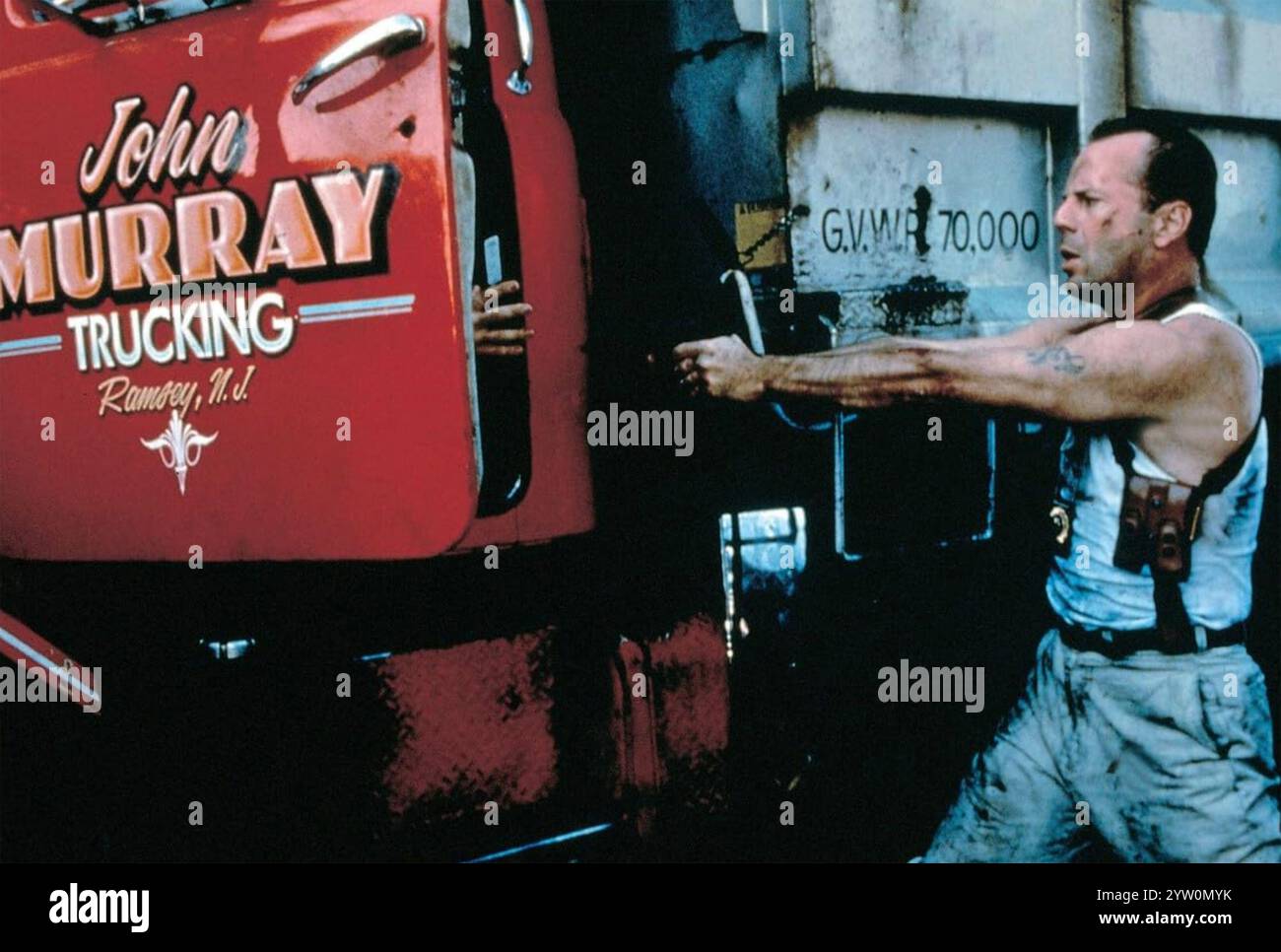 DIE HARD AVEC Un film DE VENGEANCE de 1995 20th Century Fox avec Bruce Willis dans le rôle de John McClane du NYPD Banque D'Images