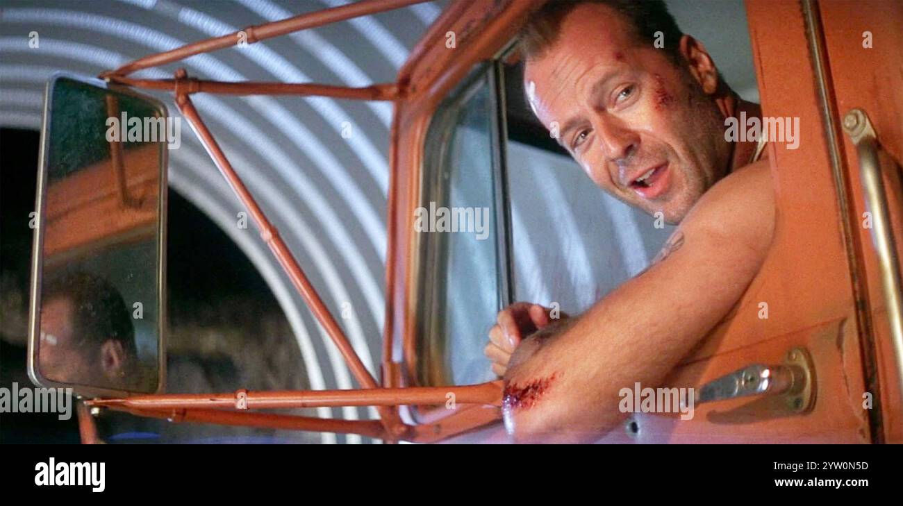 DIE HARD AVEC Un film DE VENGEANCE de 1995 20th Century Fox avec Bruce Willis dans le rôle de John McClane du NYPD Banque D'Images