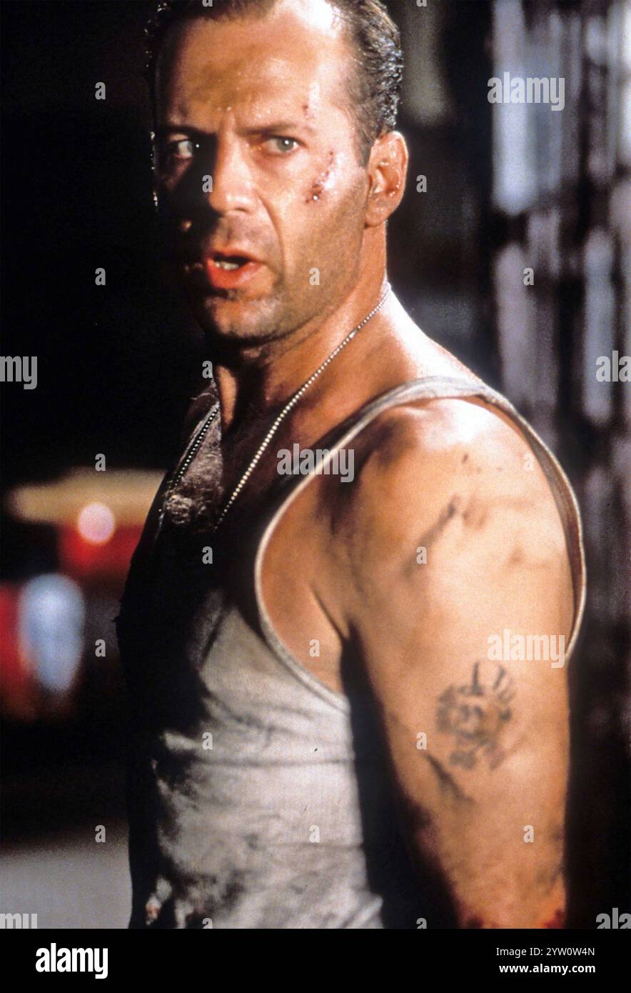 DIE HARD AVEC Un film DE VENGEANCE de 1995 20th Century Fox avec Briuce Willis dans le rôle de John McClane Banque D'Images