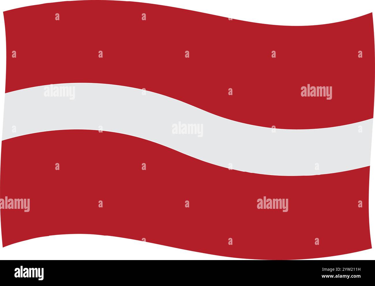 Conception d'illustration vectorielle de drapeau de pays letton Illustration de Vecteur