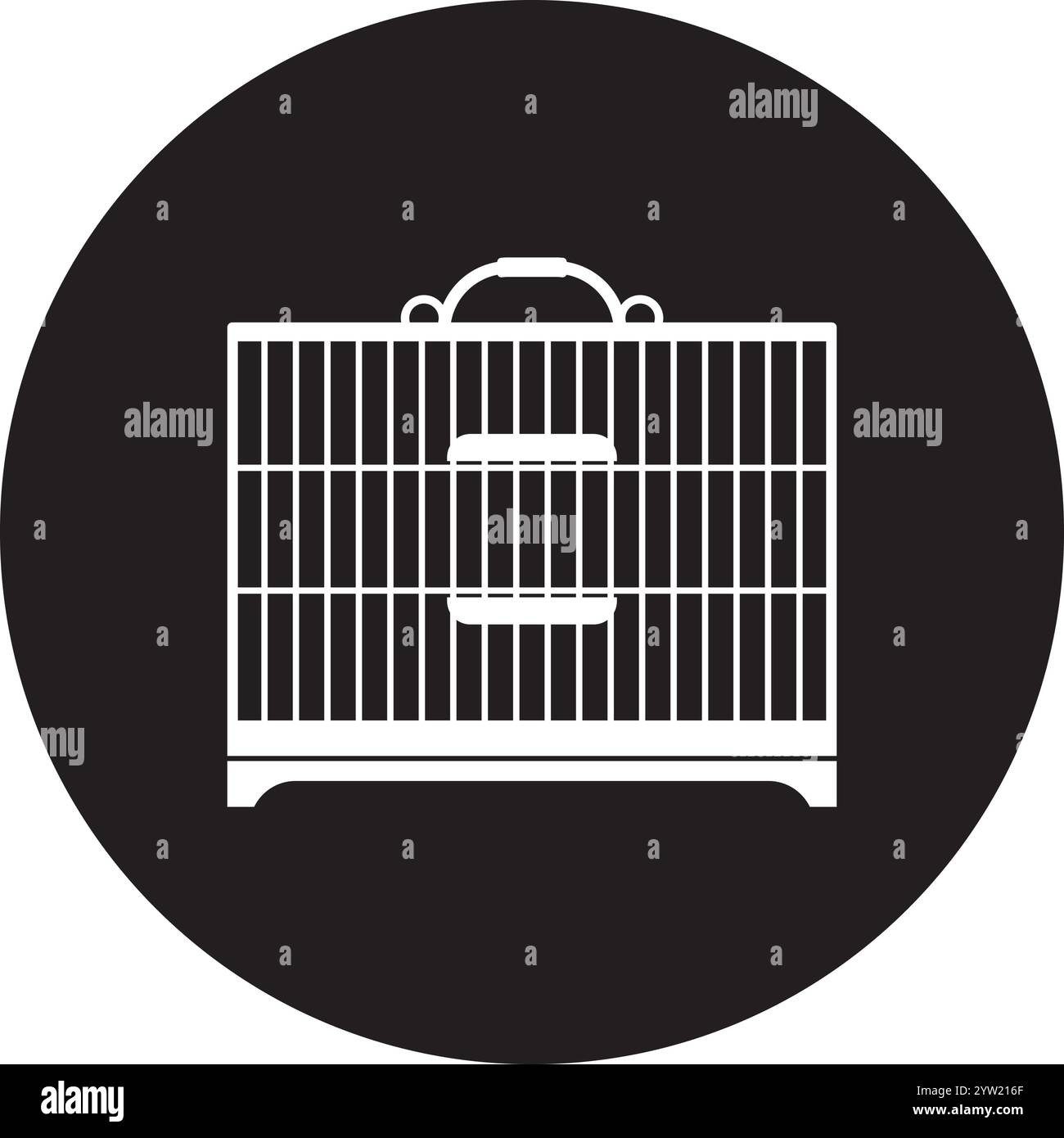 conception d'illustration vectorielle d'icône de cage d'oiseau Illustration de Vecteur