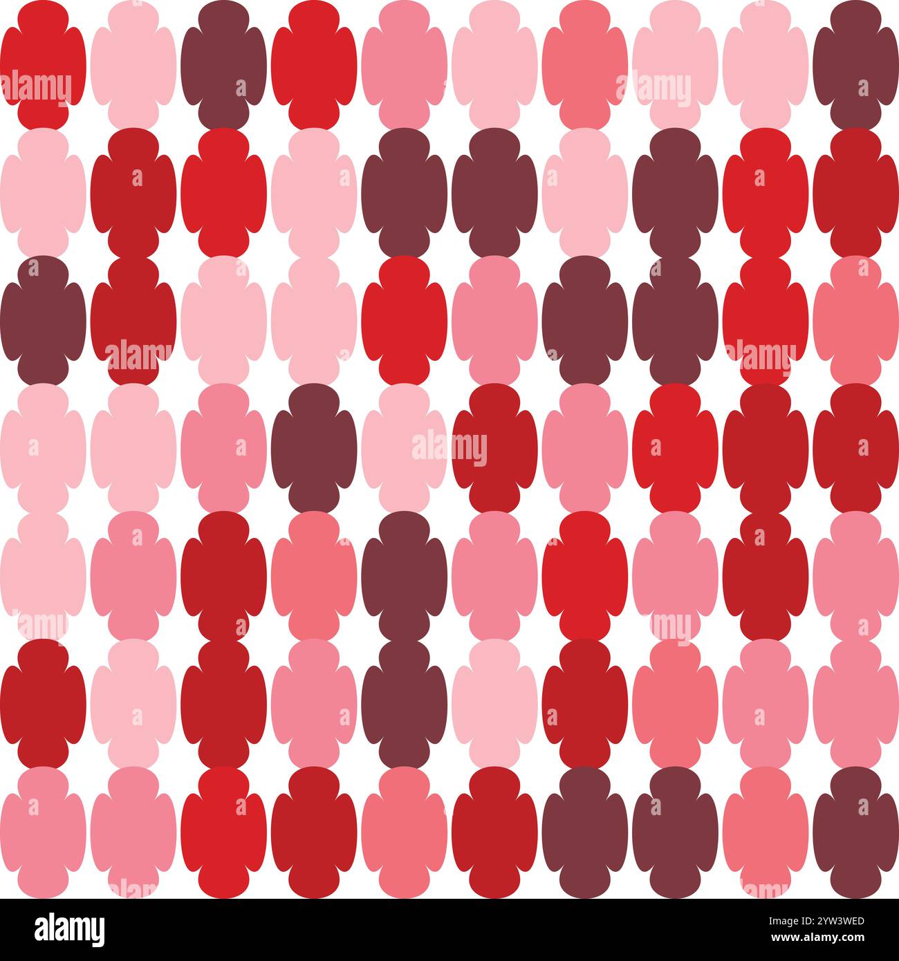 Motif d'arrière-plans numériques à carreaux Valentin. Design romantique et polyvalent pour l'artisanat, Scrapbooking et projets de sublimation Illustration de Vecteur