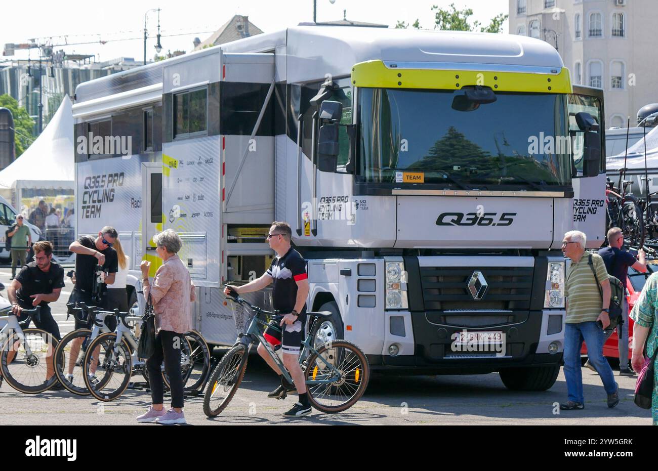 Équipe cycliste professionnelle Q36.5 Banque D'Images