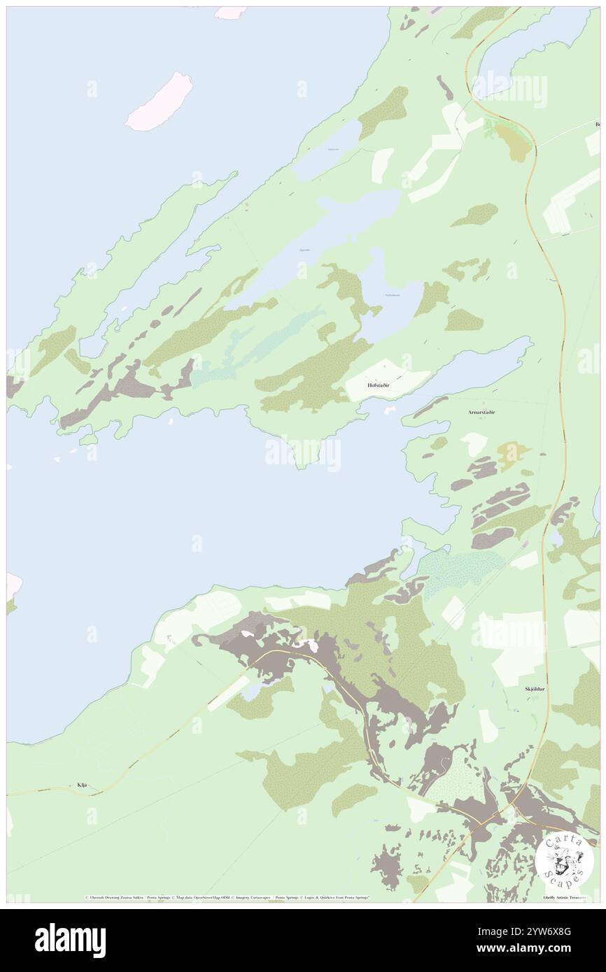 Haugsnes, IS, Islande, N 65 1' 26'', S 22 47' 47'', carte, Carthascapes carte publiée en 2024. Explorez Cartascapes, une carte qui révèle la diversité des paysages, des cultures et des écosystèmes de la Terre. Voyage à travers le temps et l'espace, découvrir l'interconnexion du passé, du présent et de l'avenir de notre planète. Banque D'Images