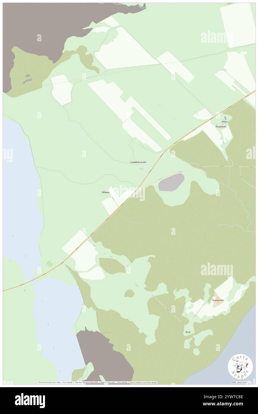 Lambleikstadir, Sveitarfélagið Hornafjörður, IS, Islande, est, n 64 16' 49'', S 15 28' 28'', carte, Cartascapes carte publiée en 2024. Explorez Cartascapes, une carte qui révèle la diversité des paysages, des cultures et des écosystèmes de la Terre. Voyage à travers le temps et l'espace, découvrir l'interconnexion du passé, du présent et de l'avenir de notre planète. Banque D'Images