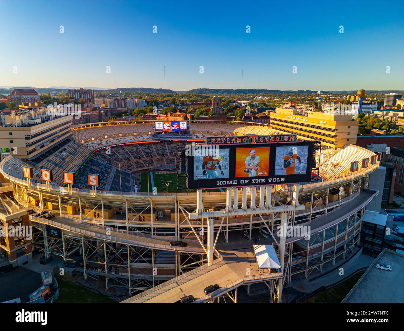 Knoxville, Tennessee - 11 octobre 2024 : Neyland Stadium, stade de football de l'Université du Tennessee. Banque D'Images