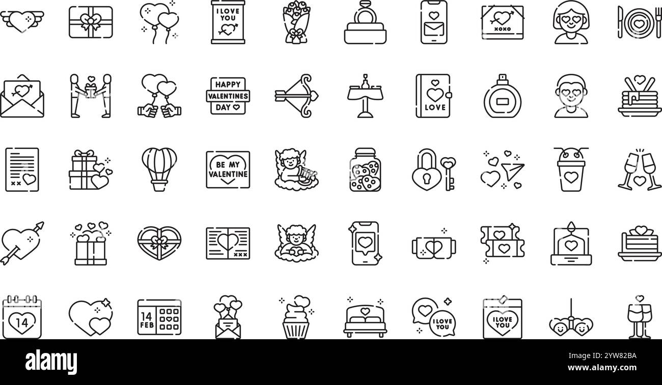 Collection d'icônes vectorielles de haute qualité avec contour modifiable. Idéal pour les projets professionnels et créatifs. Illustration de Vecteur