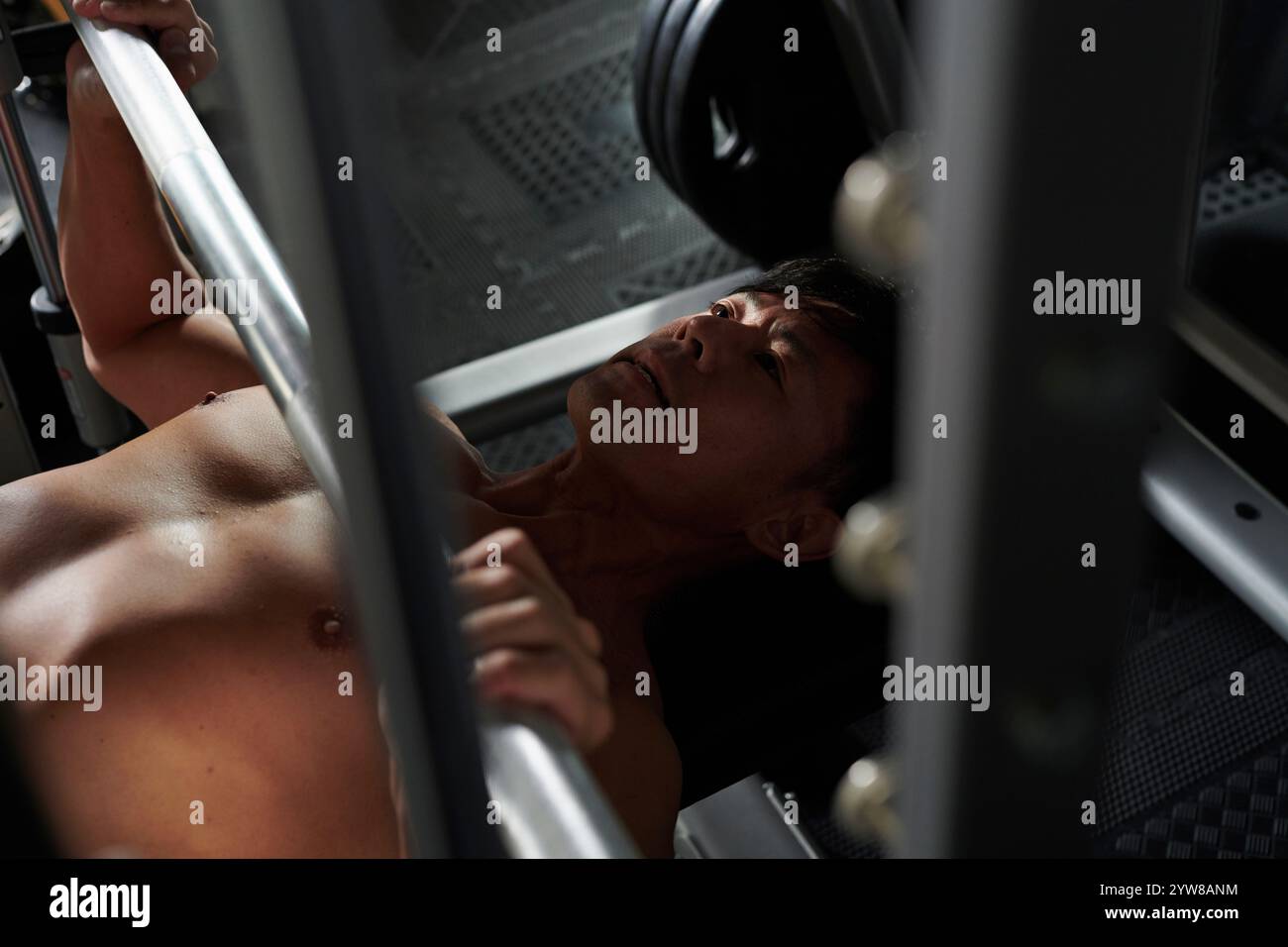 Entraînement Gym Training hommes Banque D'Images