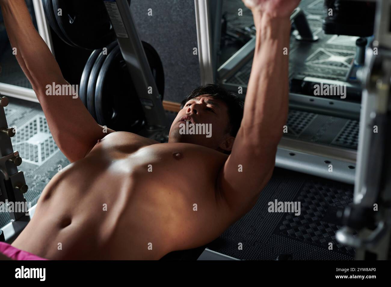 Entraînement Gym Training hommes Banque D'Images