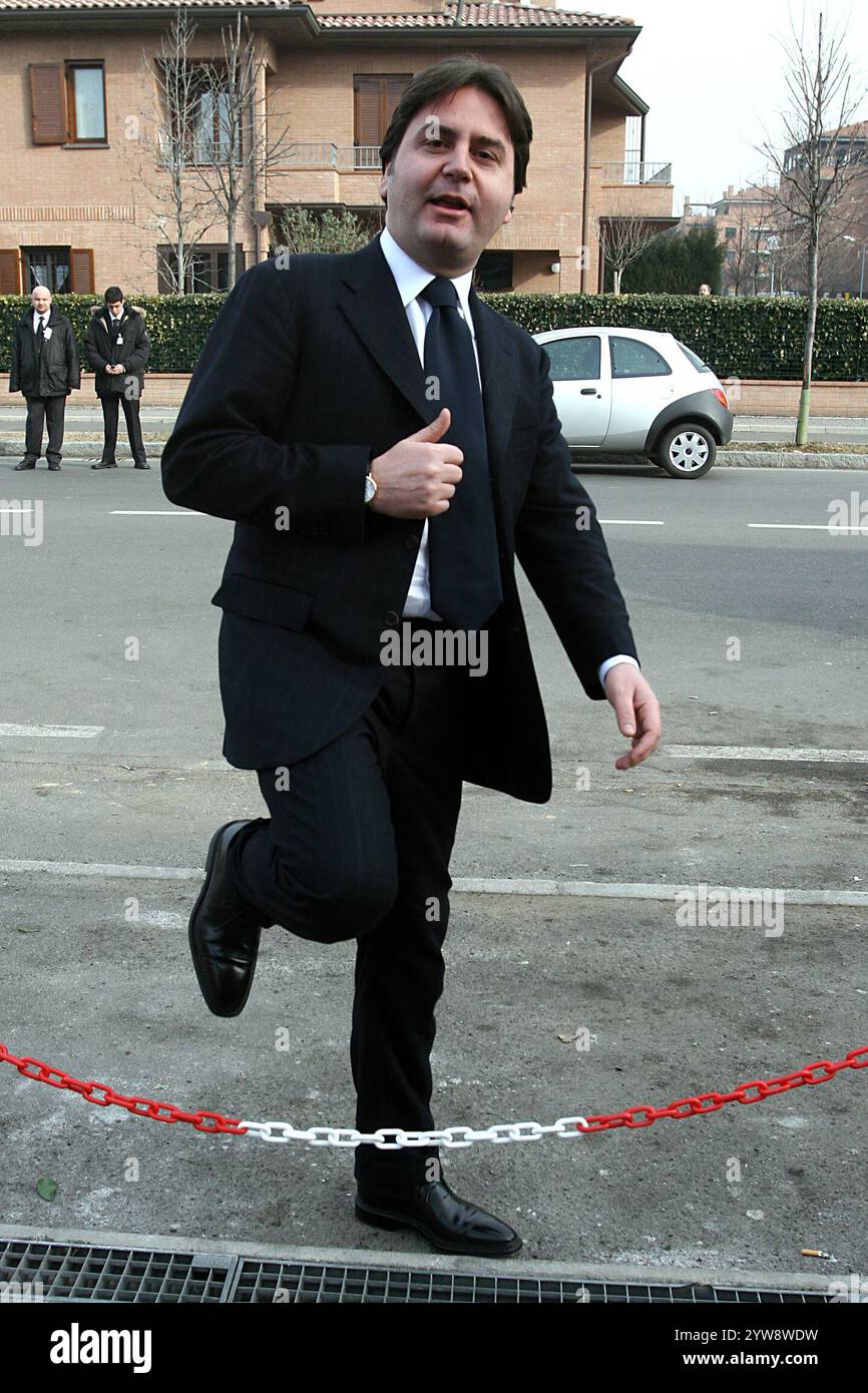 Modène, Italie. 12 février 2005. © Roberto Monaldo/LaPresse 12-02-2005 Modena Economia XI Congresso Forex Nella foto Stefano Ricucci (Immobiliarista) crédit : LaPresse/Alamy Live News Banque D'Images