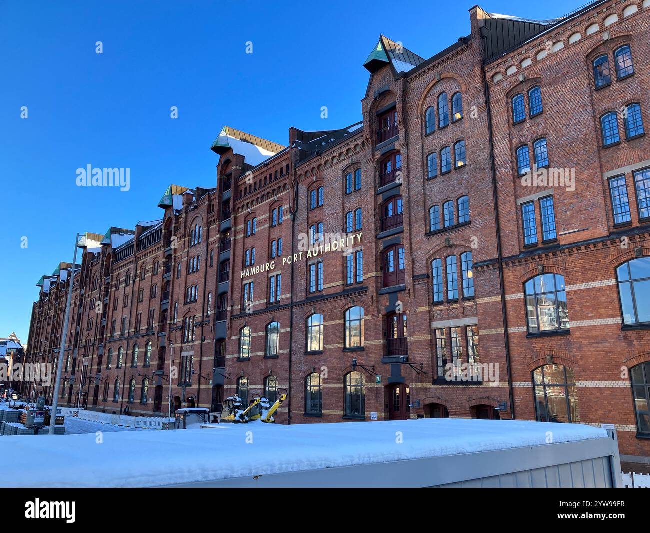Le quartier des entrepôts de Speicherstadt. HafenCity, Hambourg, Allemagne. 9 janvier 2024. Banque D'Images