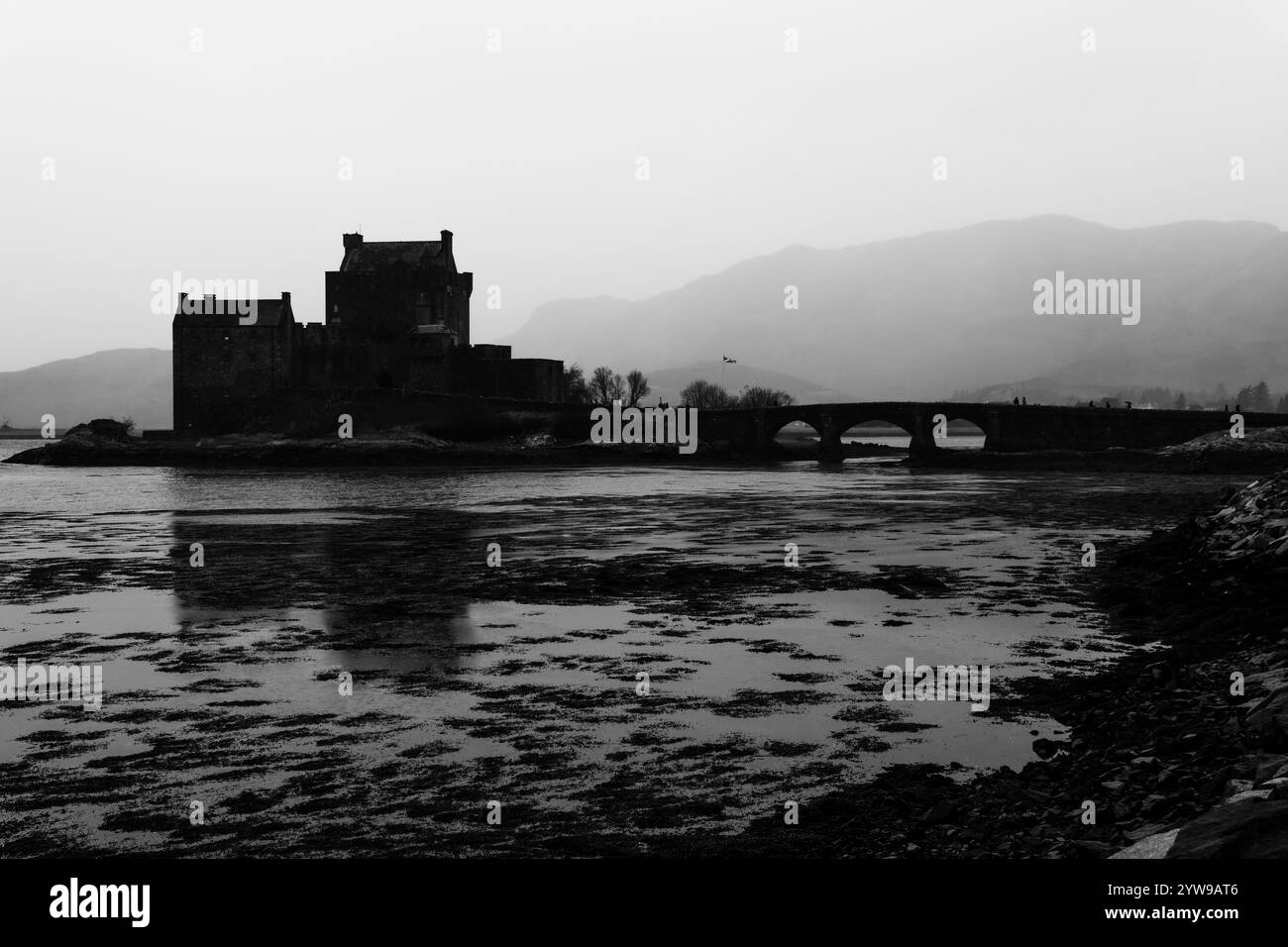 Château d'Eilean Dolan, île de Skye Banque D'Images
