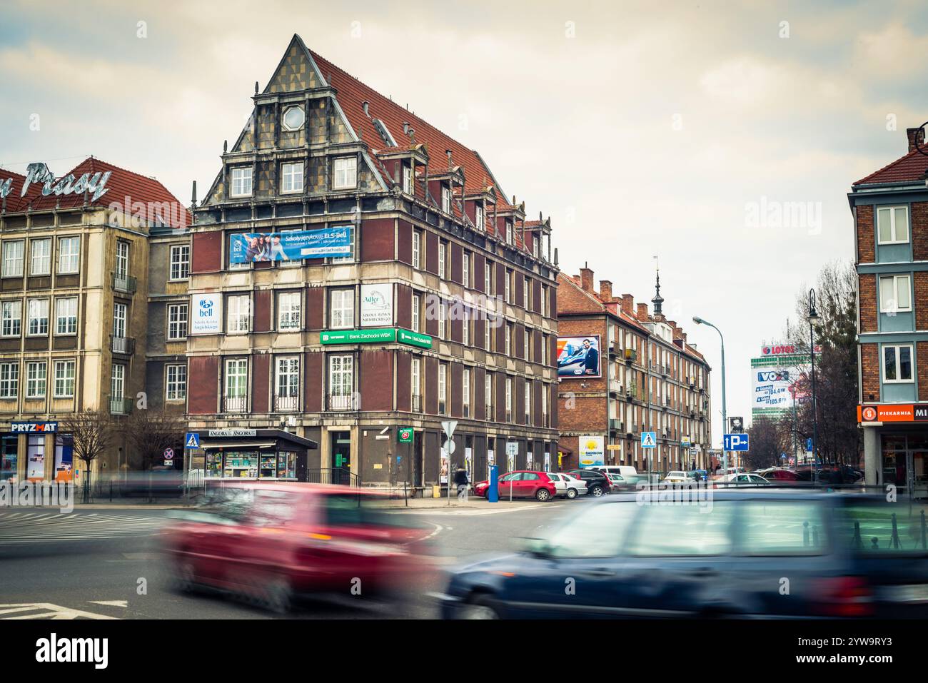 Gdansk, Pologne - 14 mars 2014 : les gens marchent dans les rues du centre historique de la ville de Gdansk, Pologne Banque D'Images