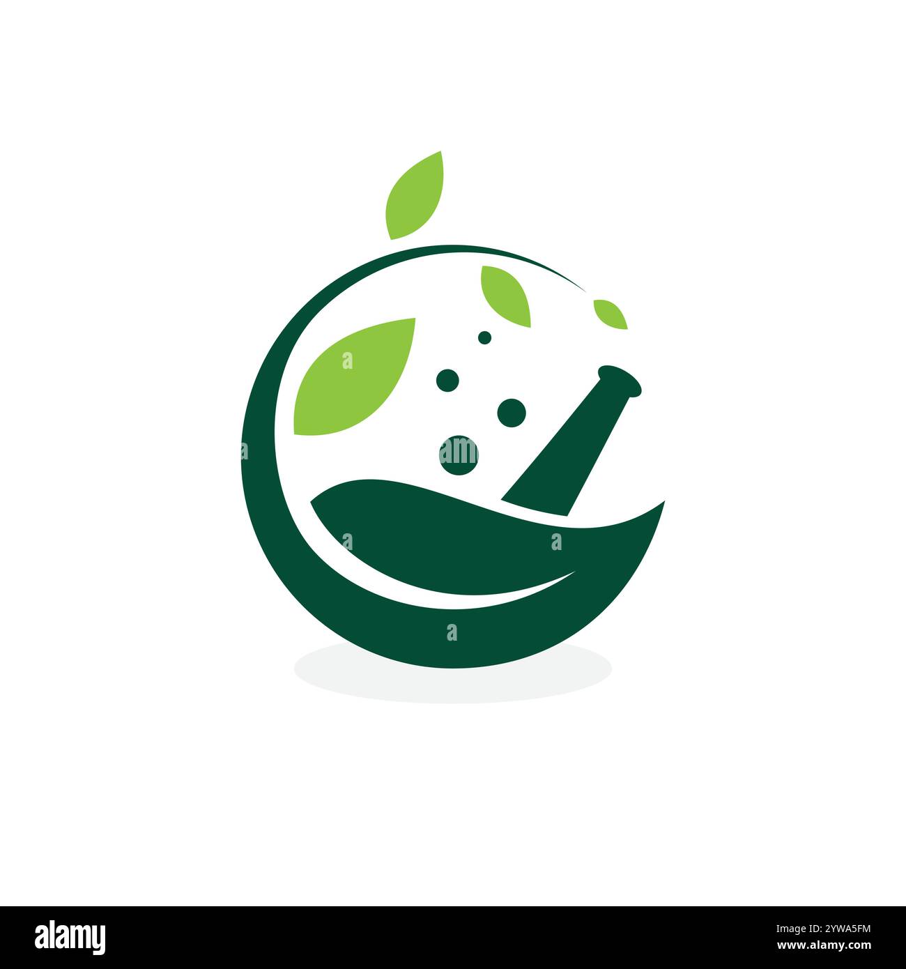 Nature Herb Pharmacy logo design conception de modèle de santé médicale. Illustration vectorielle Illustration de Vecteur