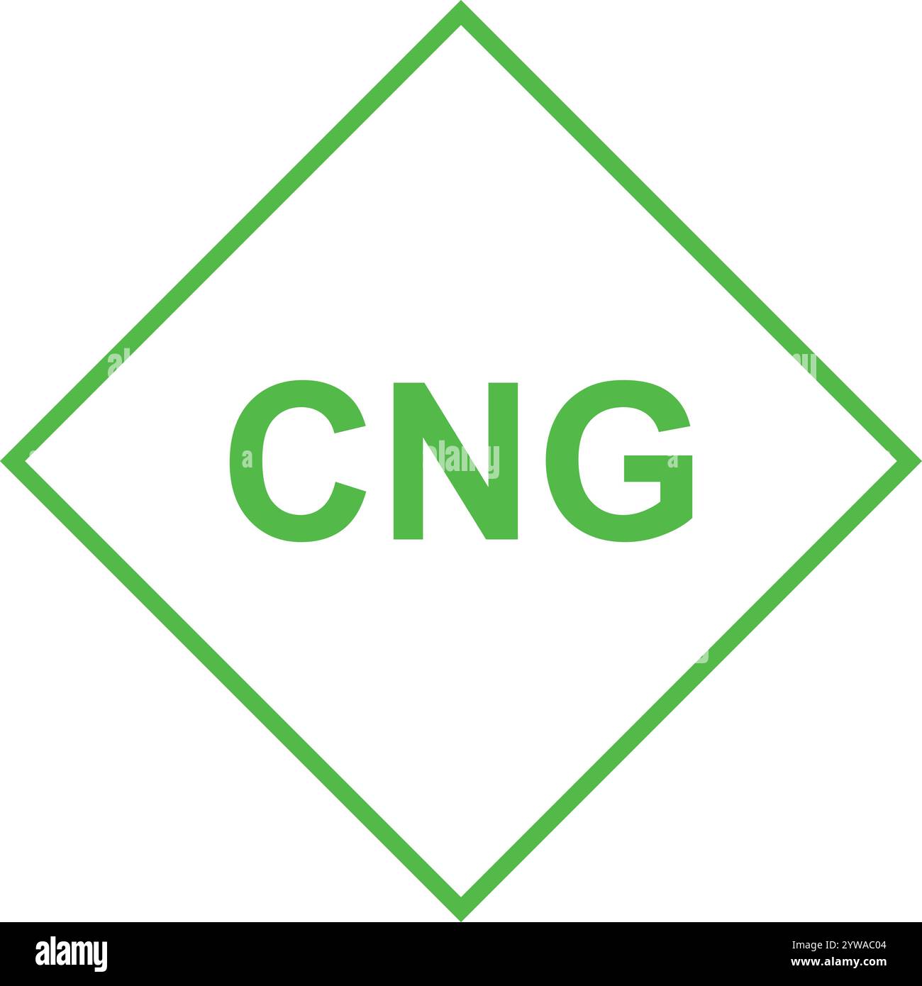 CNG Green logo, Conseil de gaz naturel comprimé, véhicules CNG, logo CNG, station-service, logo gaz Illustration de Vecteur