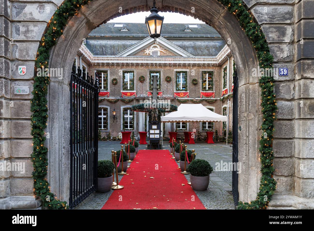 Le bâtiment Wolkenburg, lieu de l'événement à la rue Maurussteinweg dans la ville, Cologne, Allemagne. Die Wolkenburg, Eventlocation am Maurusstein Banque D'Images