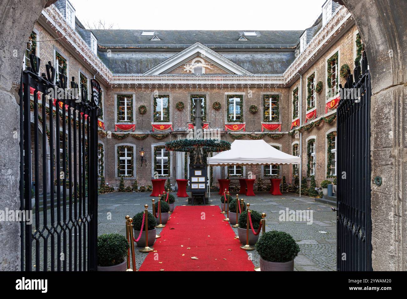 Le bâtiment Wolkenburg, lieu de l'événement à la rue Maurussteinweg dans la ville, Cologne, Allemagne. Die Wolkenburg, Eventlocation am Maurusstein Banque D'Images