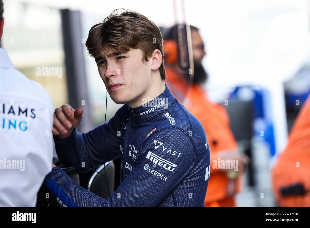 BROWNING Luke (gbr), pilote Williams Racing Academy, portrait lors des essais post-saison 2024 de formule 1 à Abu Dhabi, le 10 décembre 2024 sur le circuit de Yas Marina, à Abu Dhabi, aux Émirats arabes Unis Banque D'Images