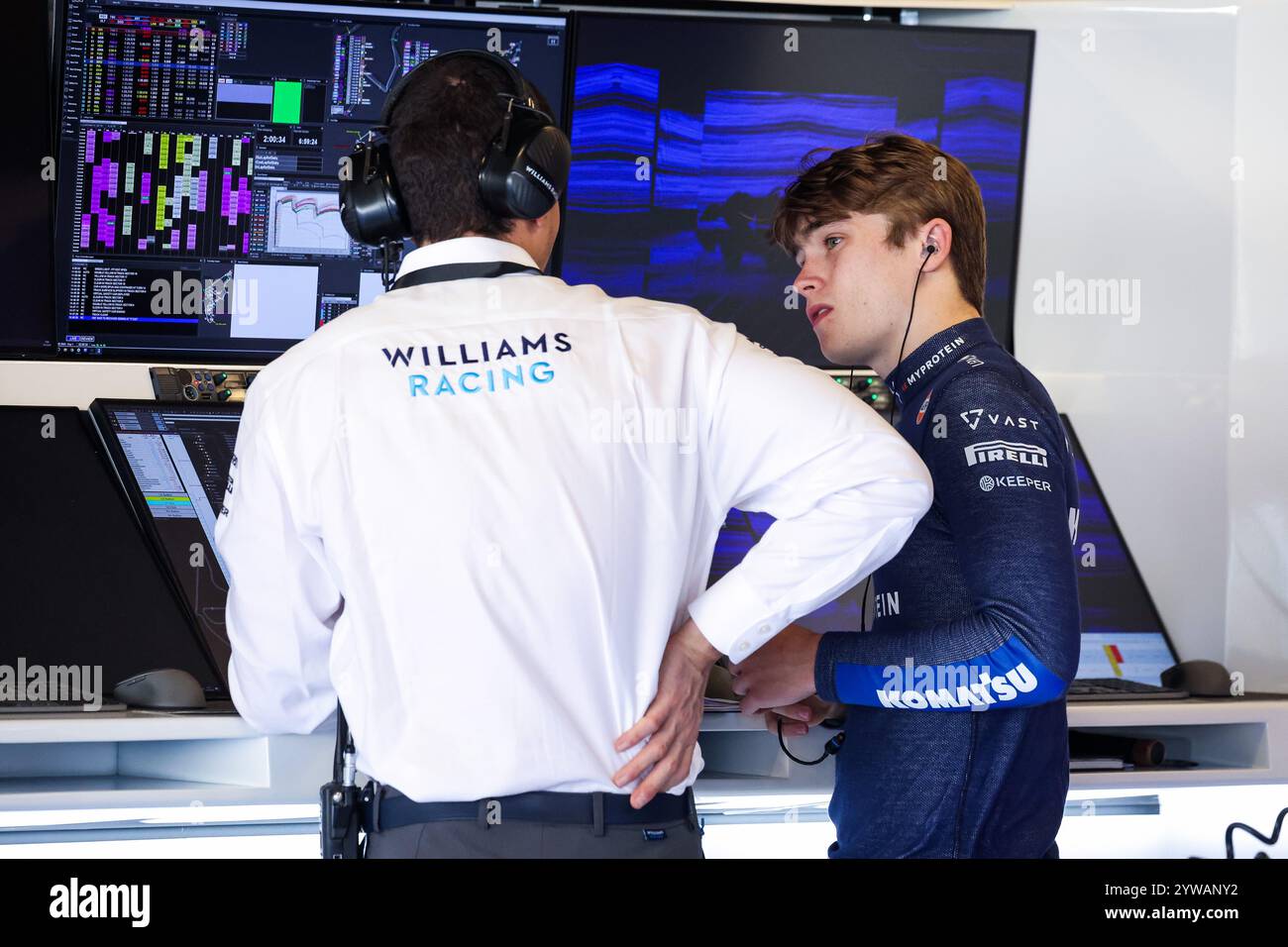 BROWNING Luke (gbr), pilote Williams Racing Academy, portrait lors des essais post-saison 2024 de formule 1 à Abu Dhabi, le 10 décembre 2024 sur le circuit de Yas Marina, à Abu Dhabi, aux Émirats arabes Unis Banque D'Images