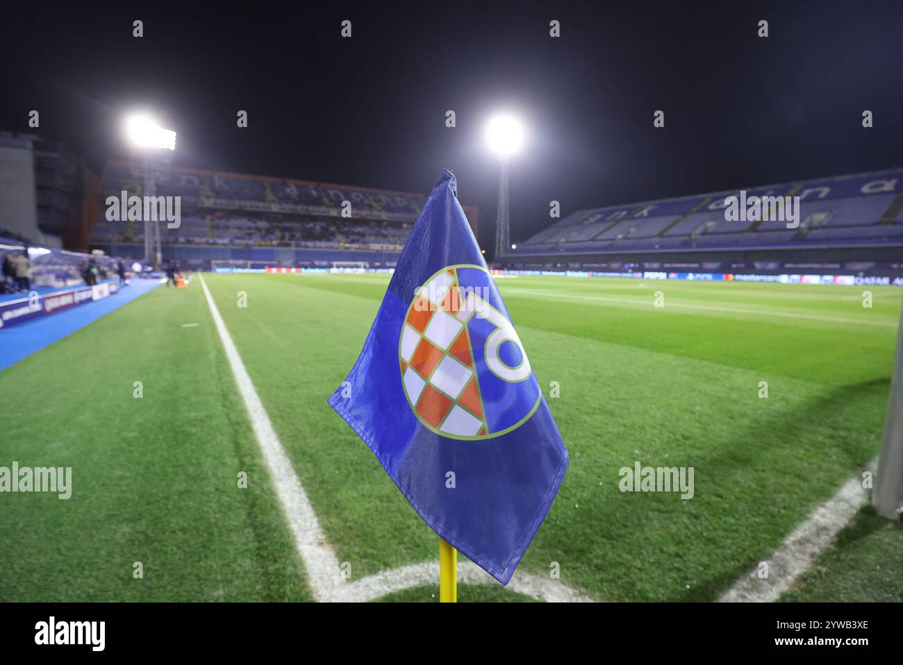 Zagreb, Croatie. 10 décembre 2024. ZAGREB, CROATIE - 10 DÉCEMBRE : vue générale du stade avant le match MD6 de la phase MD6 de la Ligue des champions de l'UEFA entre le Dinamo Zagreb et le Celtic au Stadion Maksimir le 10 décembre 2024 à Zagreb, Croatie. Photo : Goran Stanzl/PIXSELL crédit : Pixsell/Alamy Live News Banque D'Images