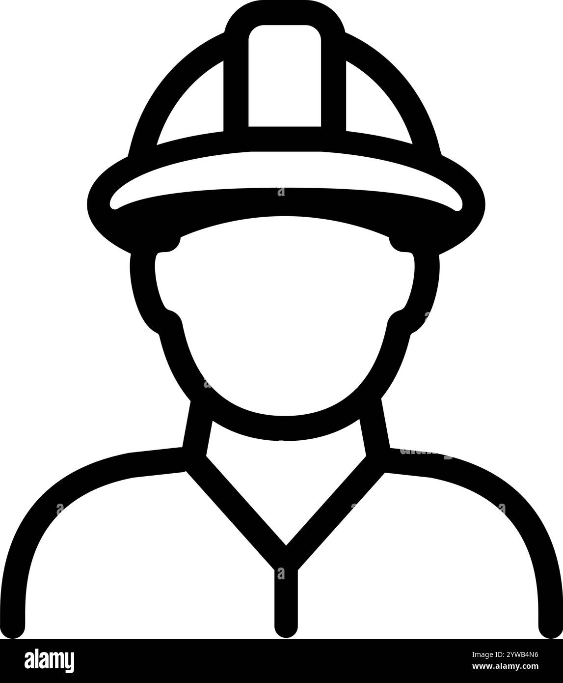 Avatar de symbole d'icône de travailleur de la construction. illustration vectorielle Illustration de Vecteur