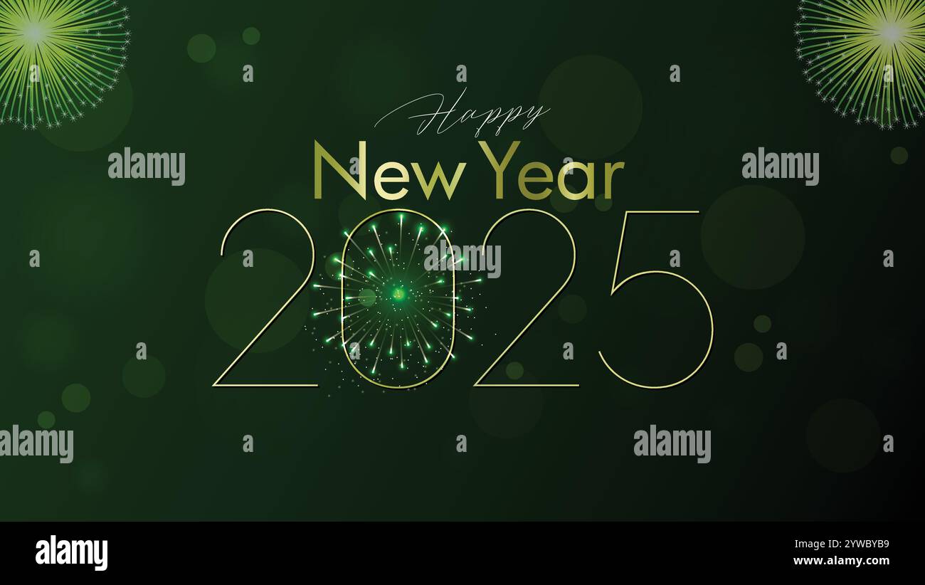 Bonne année - 2025 New Year Design - New Year Modern Design Illustration de Vecteur