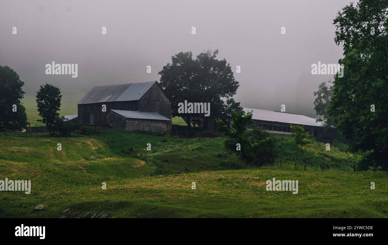 Moody New England Farmhouse Banque D'Images