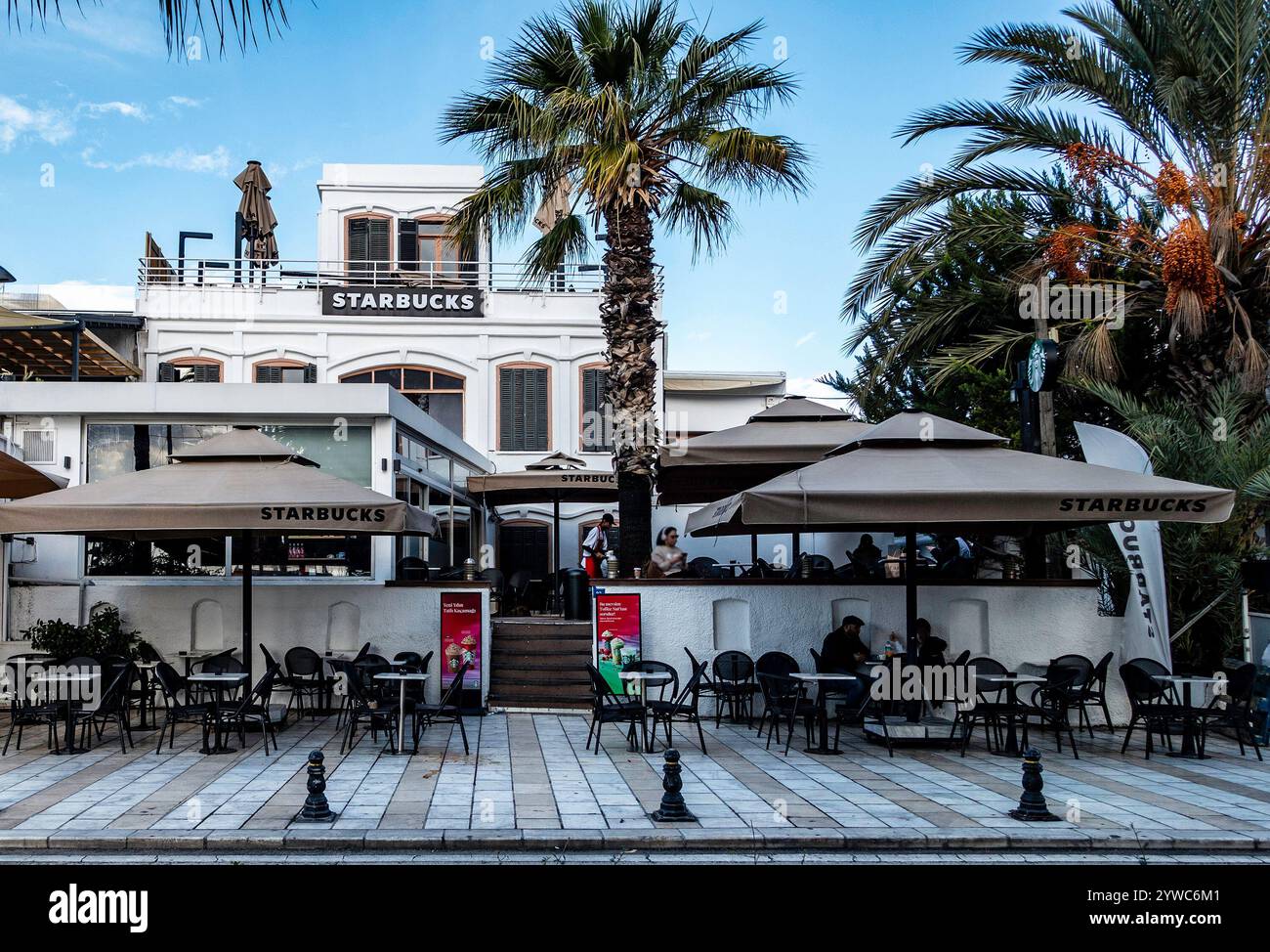 Un restaurant Starbucks à Bodrum, Türkiye Banque D'Images
