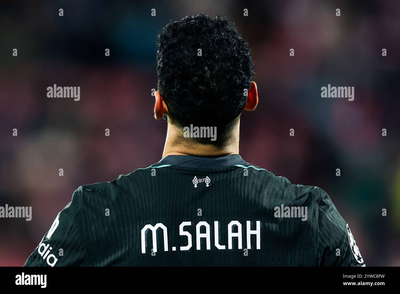 Gérone, Espagne. 10 décembre 2024. Gérone, Espagne, 22 octobre 2024 : Mohamed Salah Hamed Mahrous Ghaly (11 Liverpool FC) lors du match de football de l'UEFA Champions League entre Girona FC et Liverpool FC au stade Montilivi de Gérone, Espagne (Judit Cartiel/SPP) crédit : SPP Sport Press photo. /Alamy Live News Banque D'Images