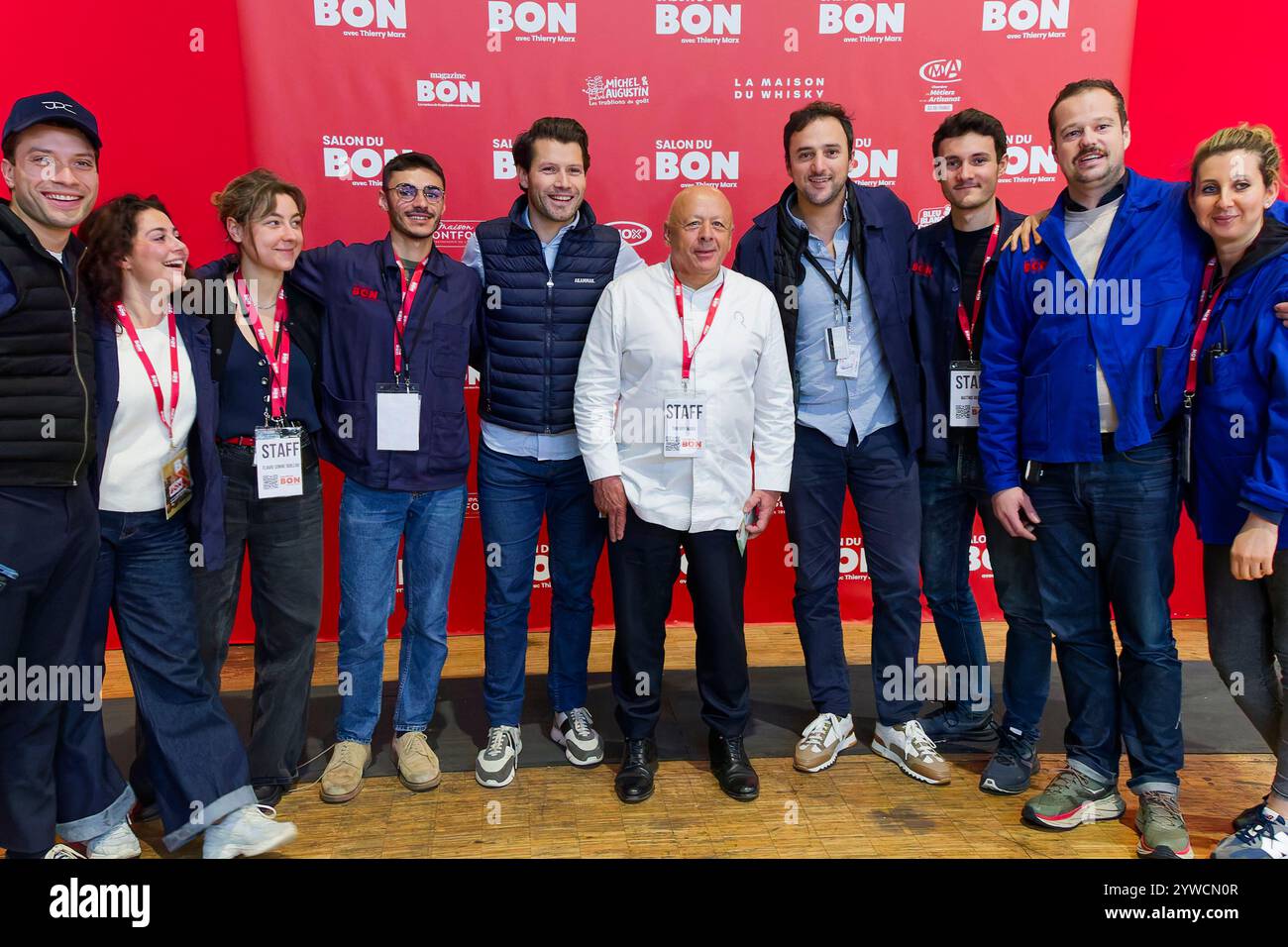 Paris, France. 10 novembre 2024. Chef étoilé Thierry Marx au salon du bon de la Grande Halle de la Villette le 10 novembre 2024 à Paris. Banque D'Images