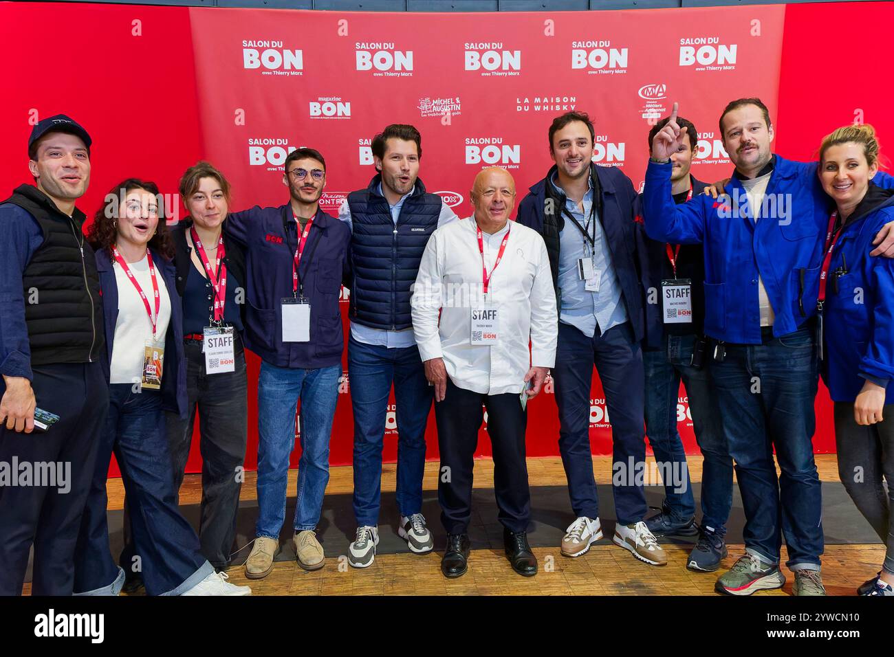 Paris, France. 10 novembre 2024. Chef étoilé Thierry Marx au salon du bon de la Grande Halle de la Villette le 10 novembre 2024 à Paris. Banque D'Images