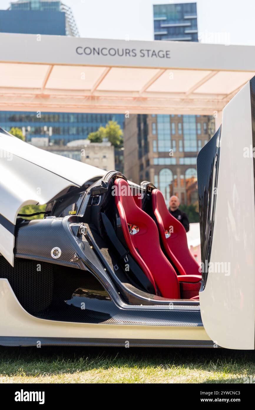 Koenigsegg sur la scène principale du concours de Londres 2023 à l'honorable Artillery Company Banque D'Images