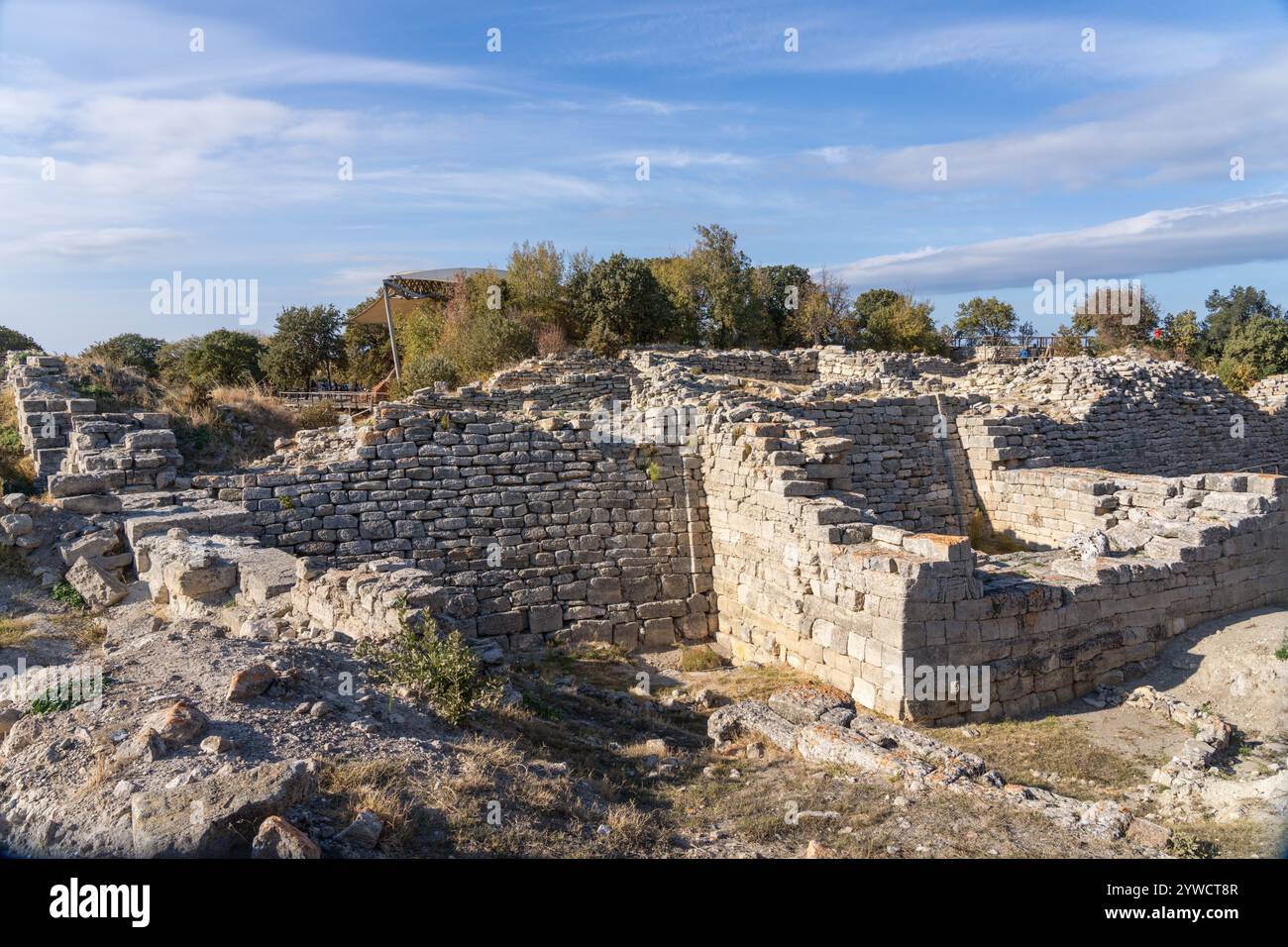 Ruines antiques de Troie, Turkiye Banque D'Images