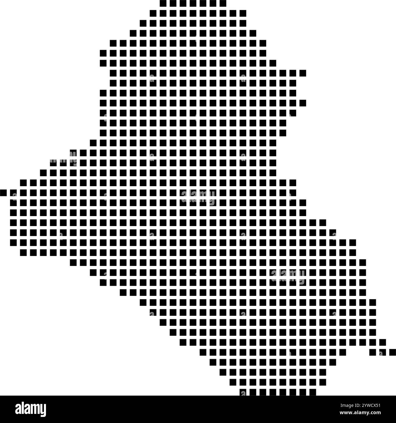 Conception d'illustration d'icône de carte d'Irak Illustration de Vecteur