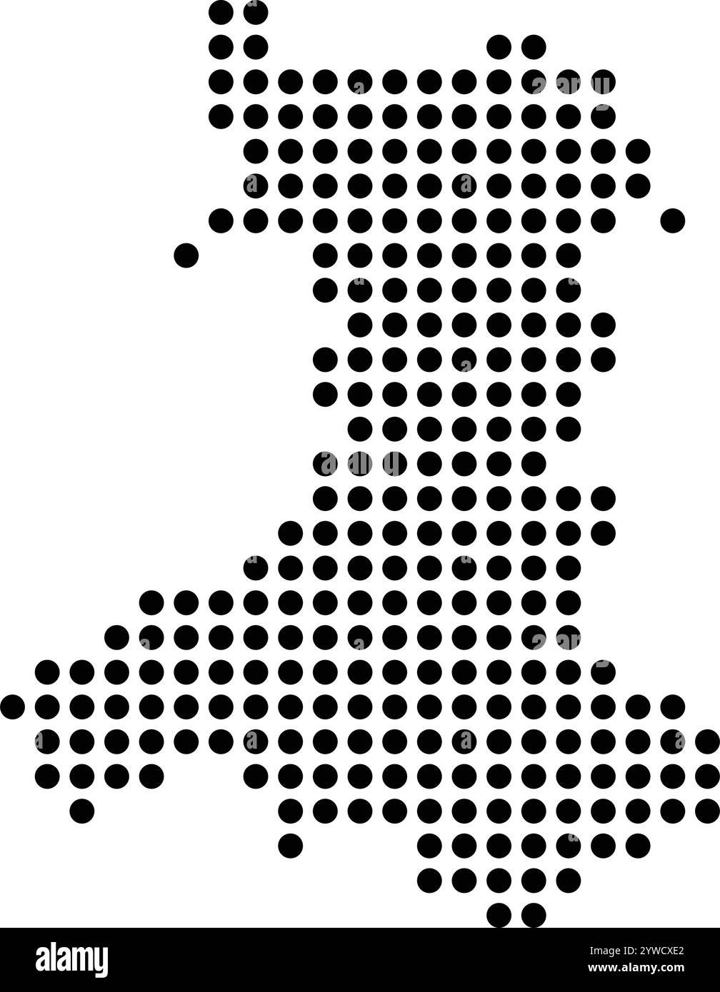 design d'illustration d'icône de carte du pays de galles Illustration de Vecteur