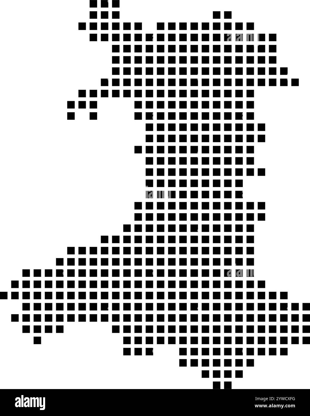 design d'illustration d'icône de carte du pays de galles Illustration de Vecteur